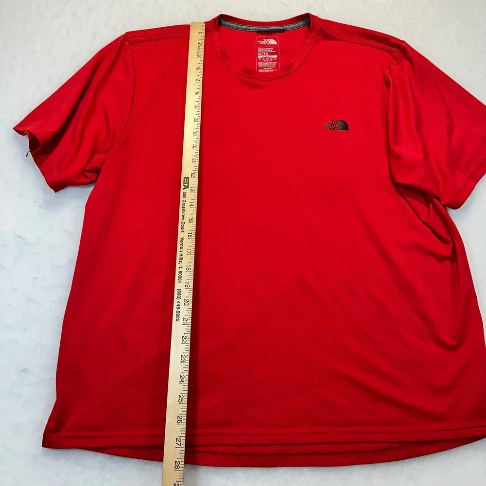 The North Face Mens XL Red Active Fit Performance Short‎ Sleeve T-Shirt SP18